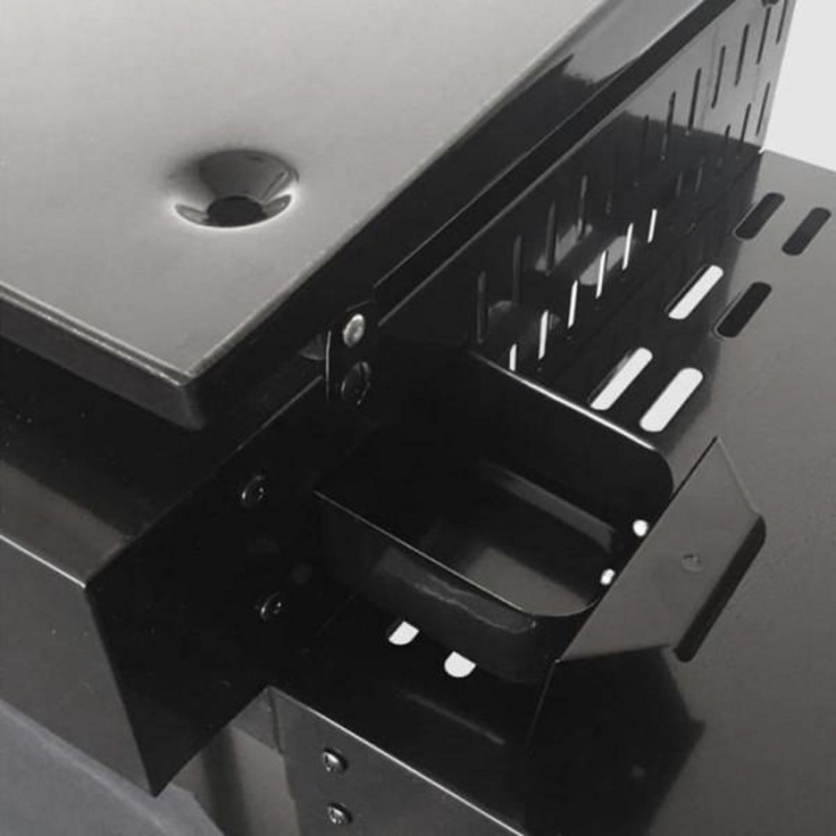 AAAAA Plancha gaz GARDEN MAX MERIDA - 4 feux - Sur chariot - Acier émaillé - 75 x 35 cm - Noir