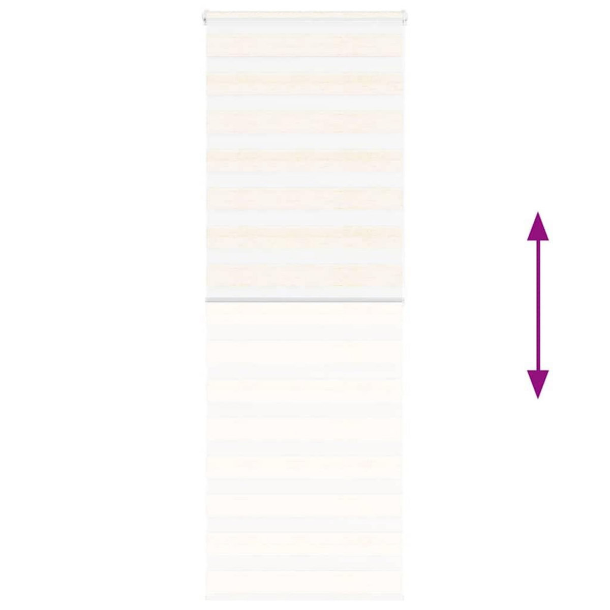 VIDAXL Store zebre beige marbre largeur du tissu 85,9 cm polyester