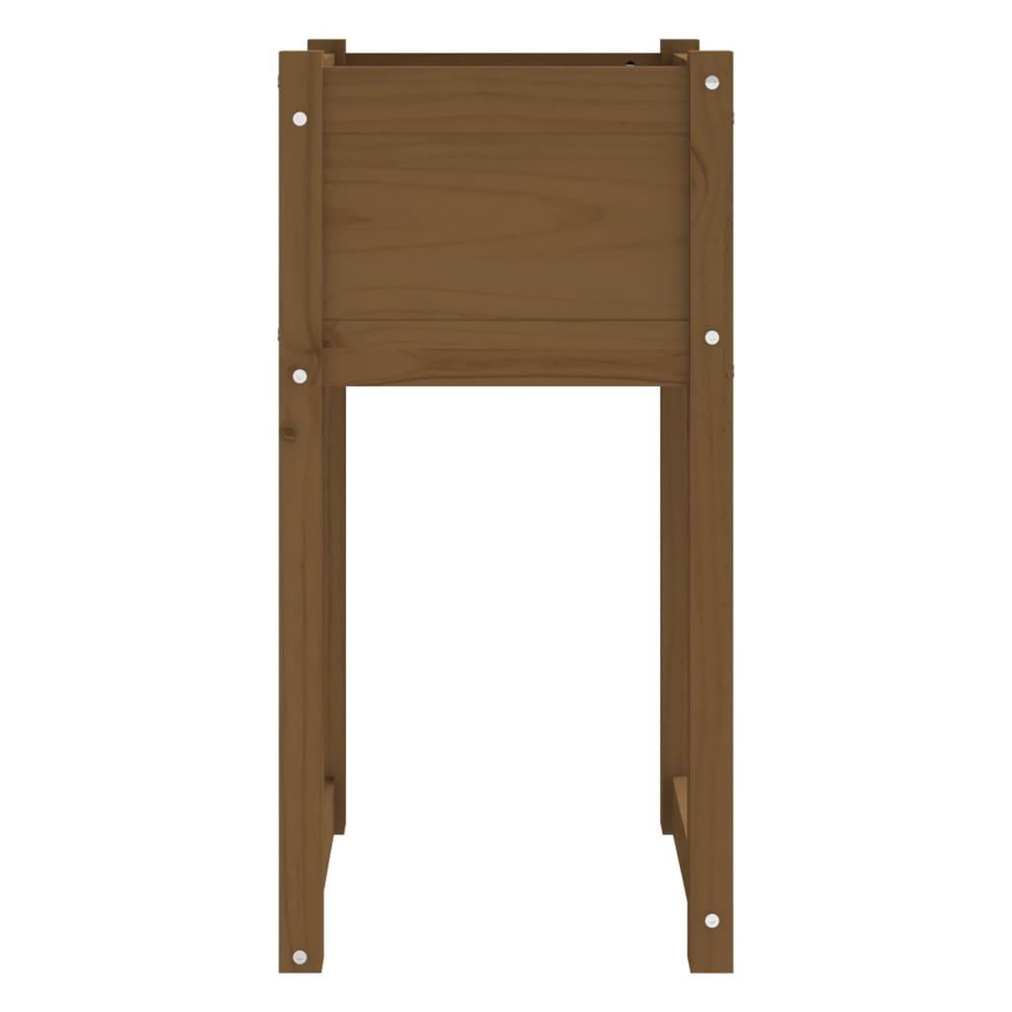 Voir la diapositive 4 : VIDAXL Jardiniere Marron miel 40x40x81 cm Bois massif de pin