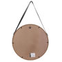 Voir la diapositive 2 : Paris Prix Miroir Mural Rond Avec Anse  Barbier  70cm Beige