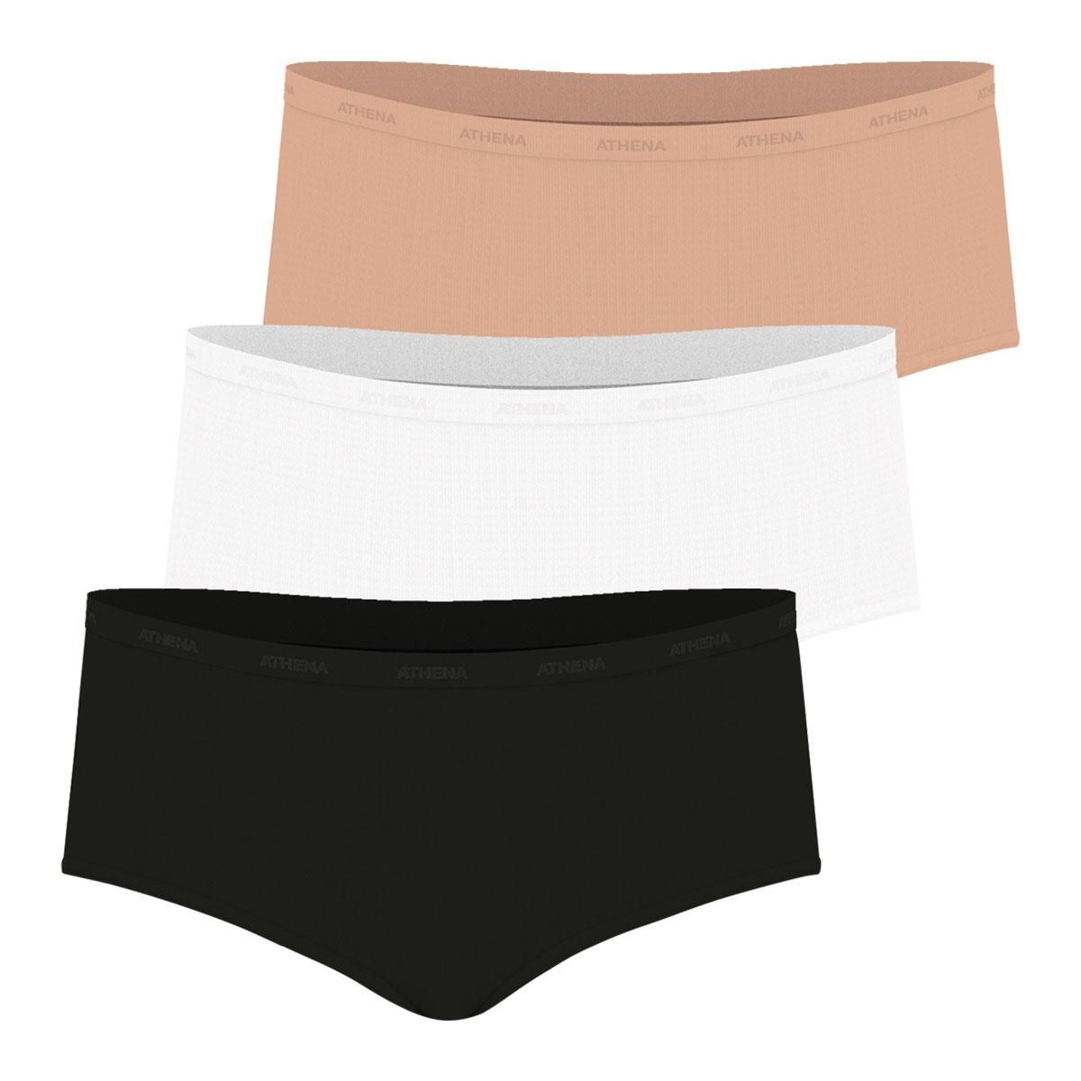 Athena Lot de 3 boxers femme Ecopack Basic