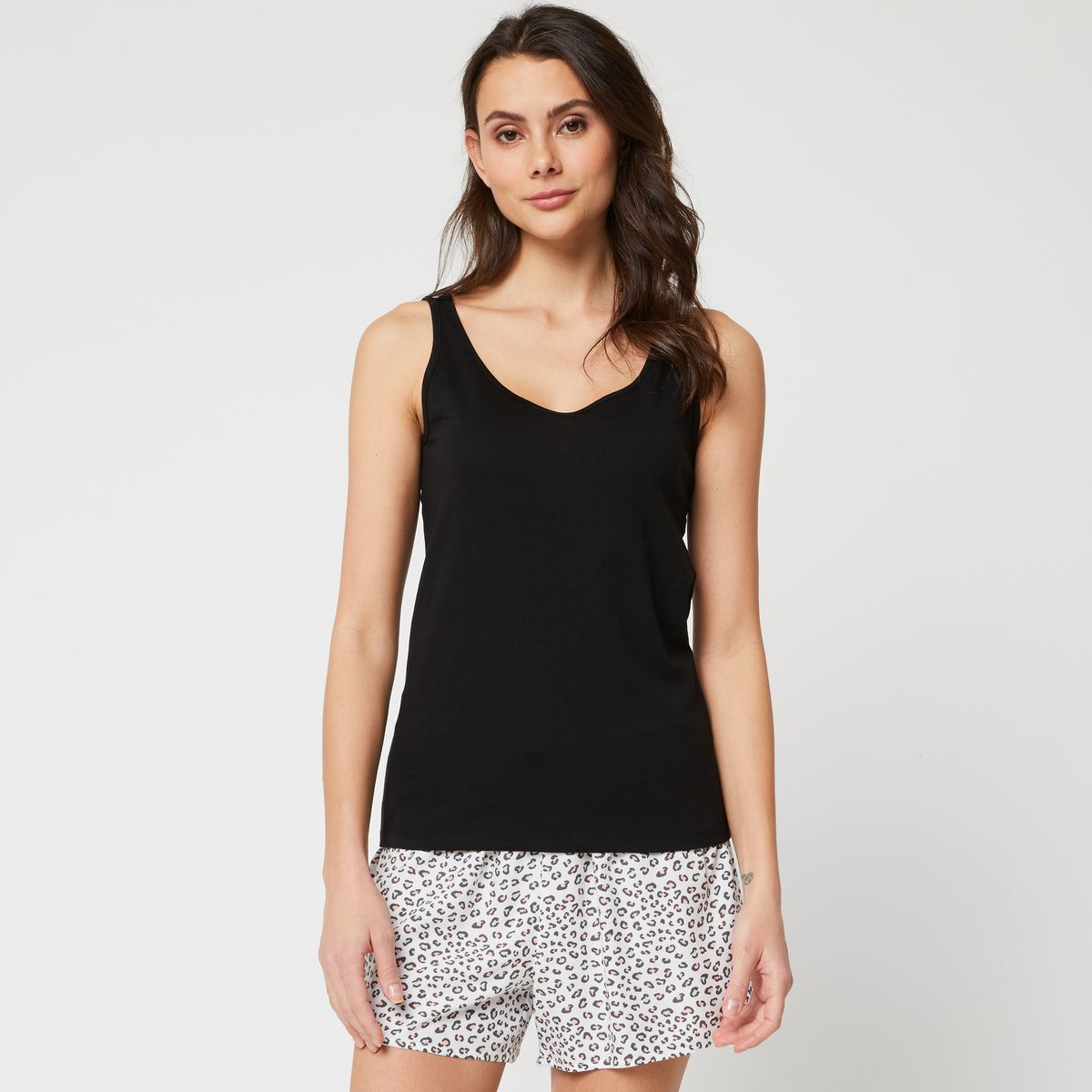 INEXTENSO Débardeur noir femme