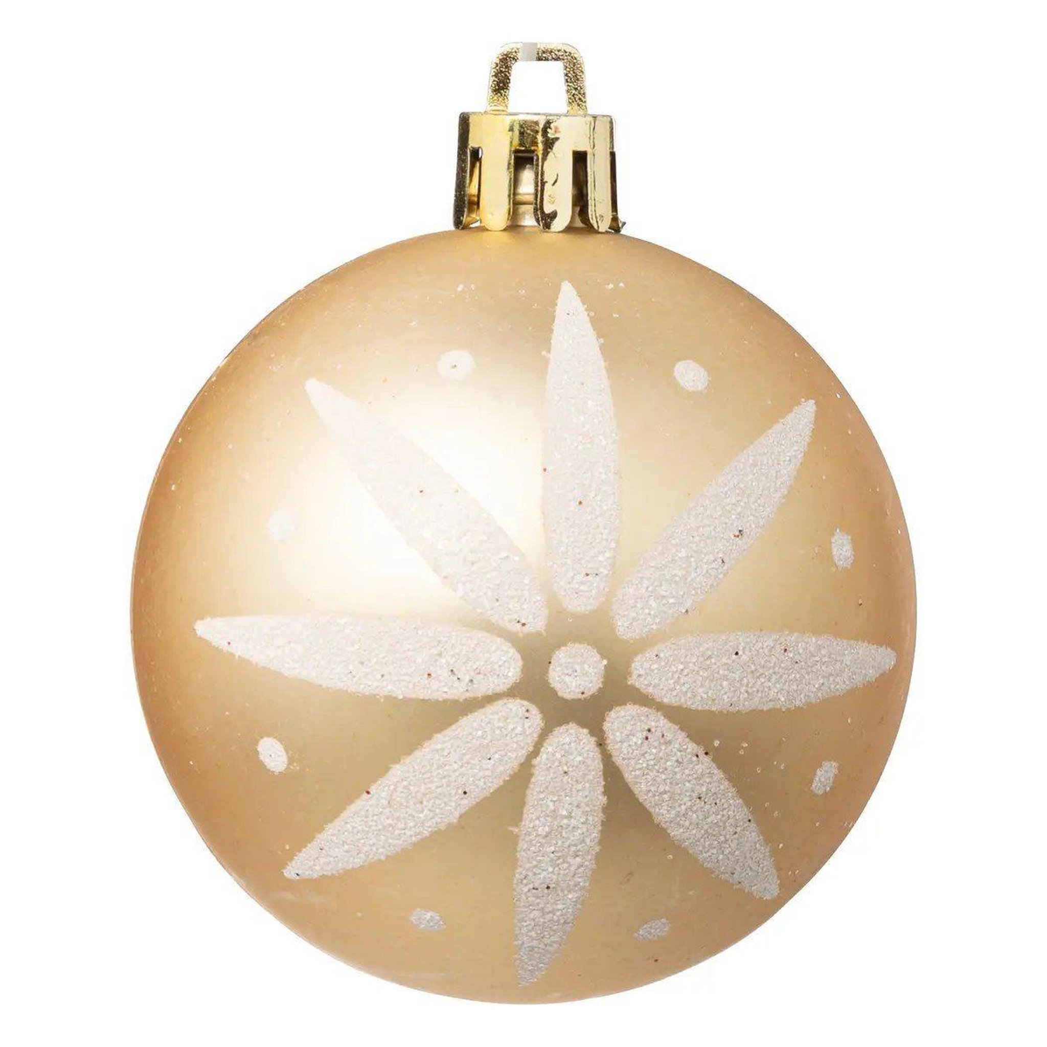Voir la diapositive 2 : ATMOSPHERA Lot de 25 boules de noël  maison des couleurs  6cm or & blanc