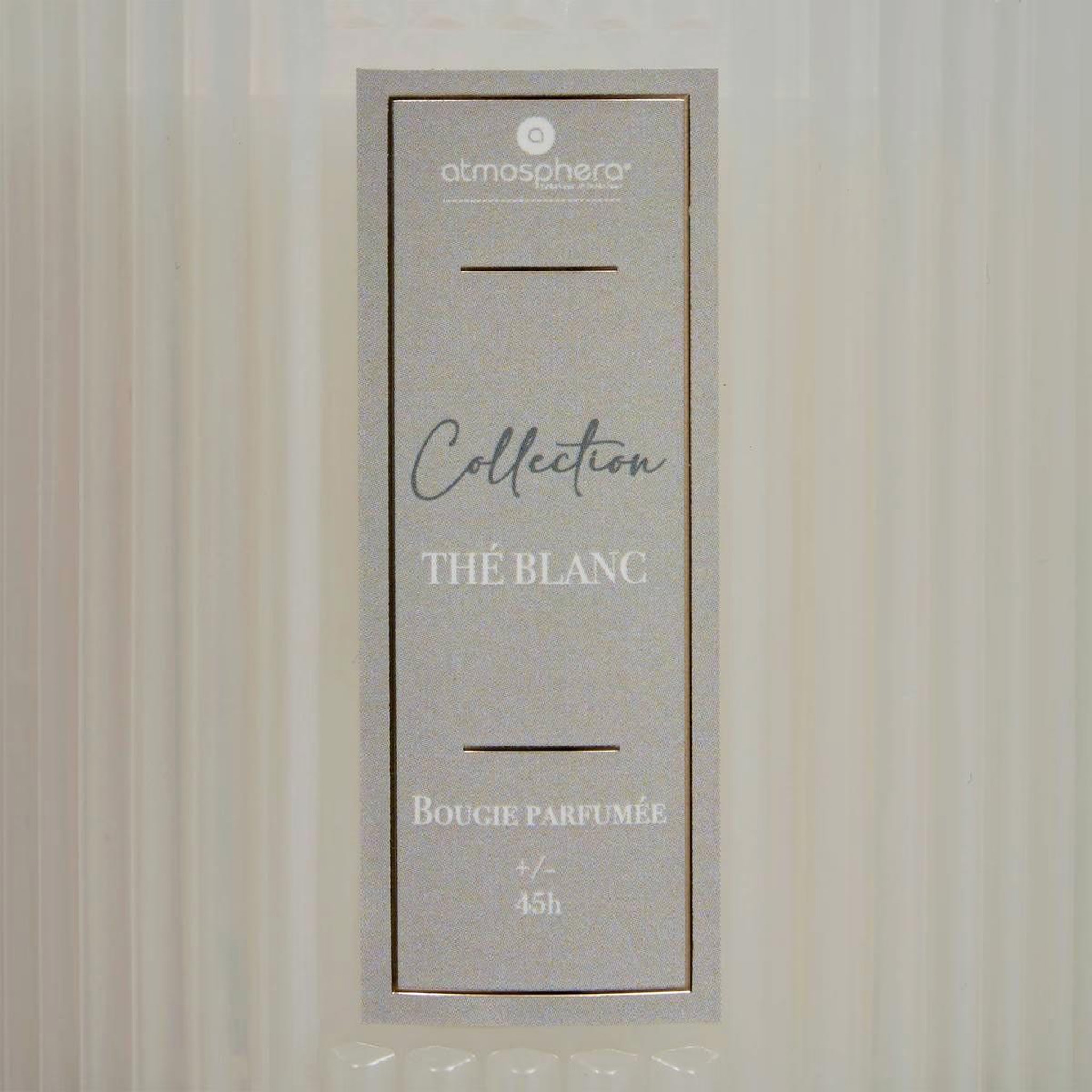 Voir la diapositive 3 : ATMOSPHERA Bougie parfumée en verre  albie  290g thé blanc