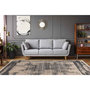 Voir la diapositive 5 : Paris Prix Tapis Tissé à Poils Ras Vintage  Adeon  Gris