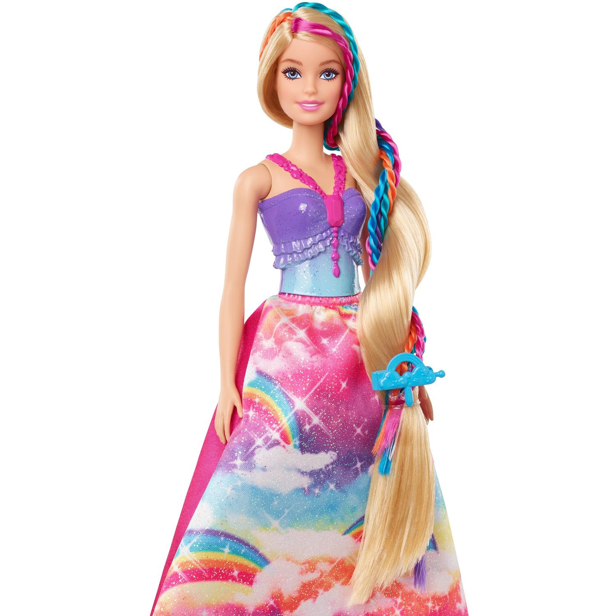 Voir la diapositive 5 : BARBIE Poupée Barbie Princesse Tresses Magiques 