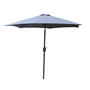 Voir la diapositive 1 : CONCEPT USINE Parasol droit rond 2,5 x 2,5 m gris COME