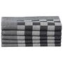 Voir la diapositive 5 : VIDAXL Ensemble de serviettes 10 pcs noir et blanc coton