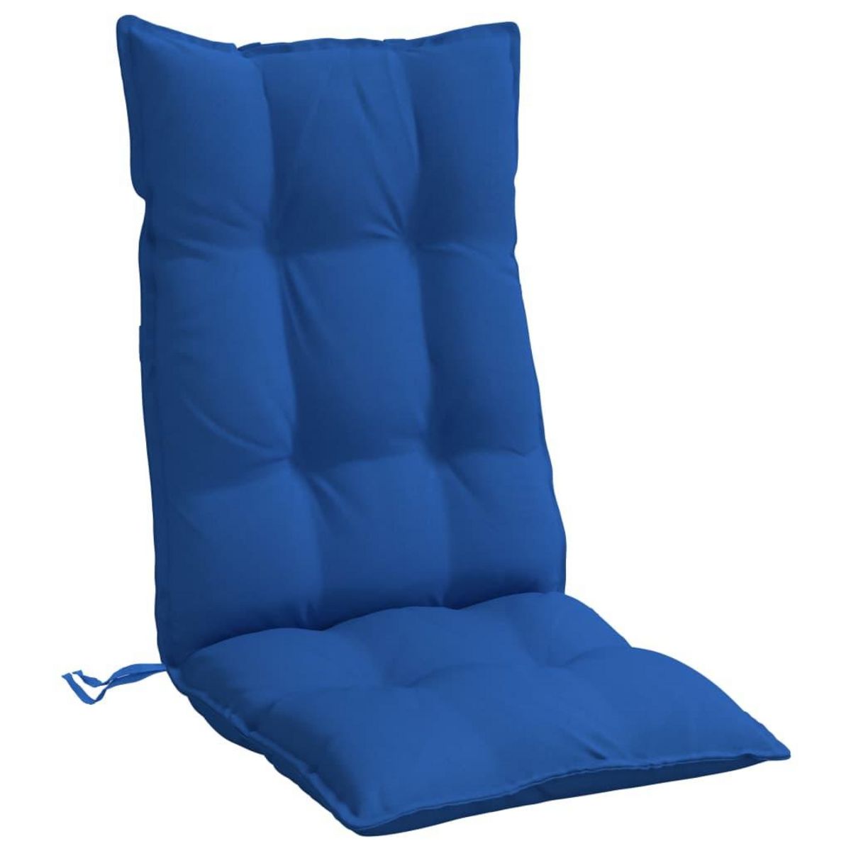 VIDAXL Coussins de chaise a dossier haut lot de 4 bleu royal