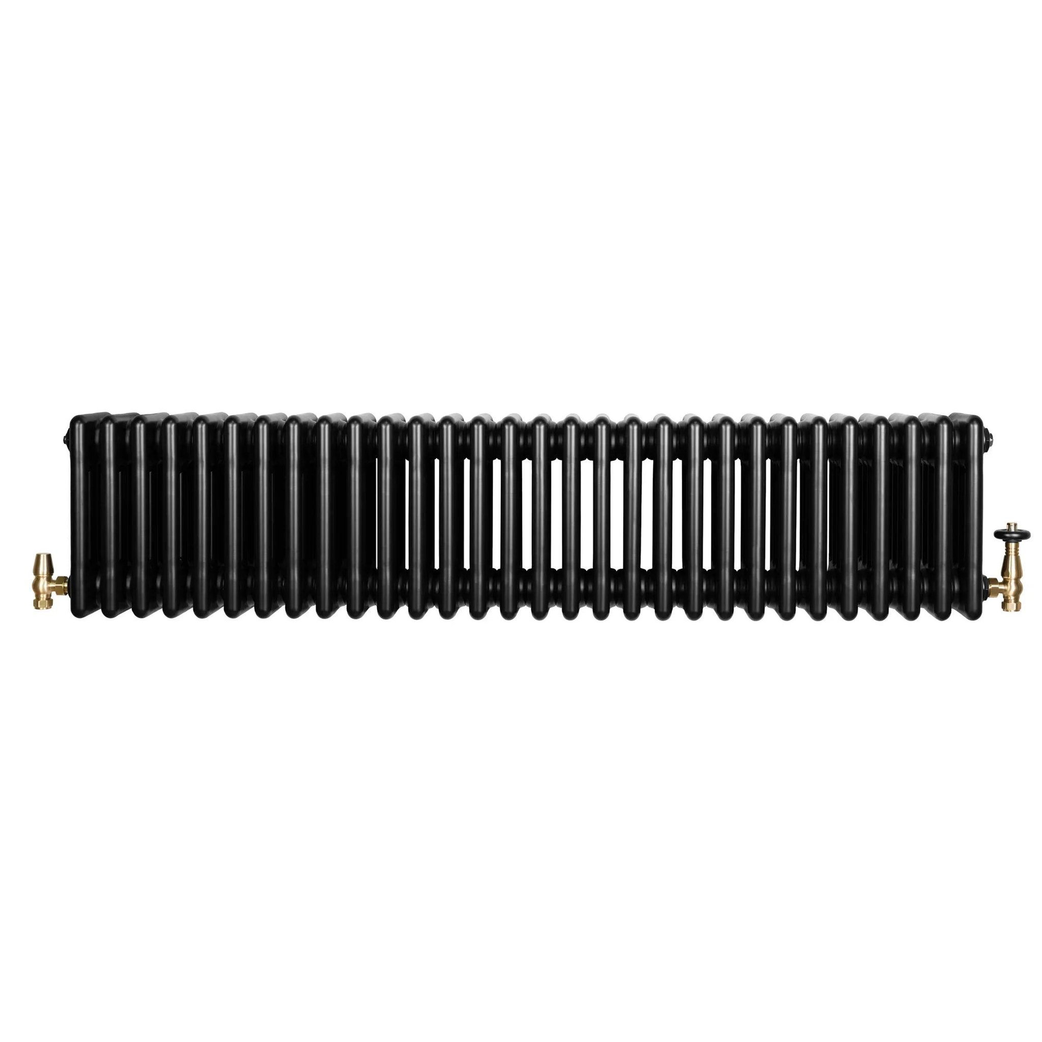 Voir la diapositive 2 : MONSTERSHOP Radiateur traditionnel à 4 colonnes & vannes - 300 x 1370 mm