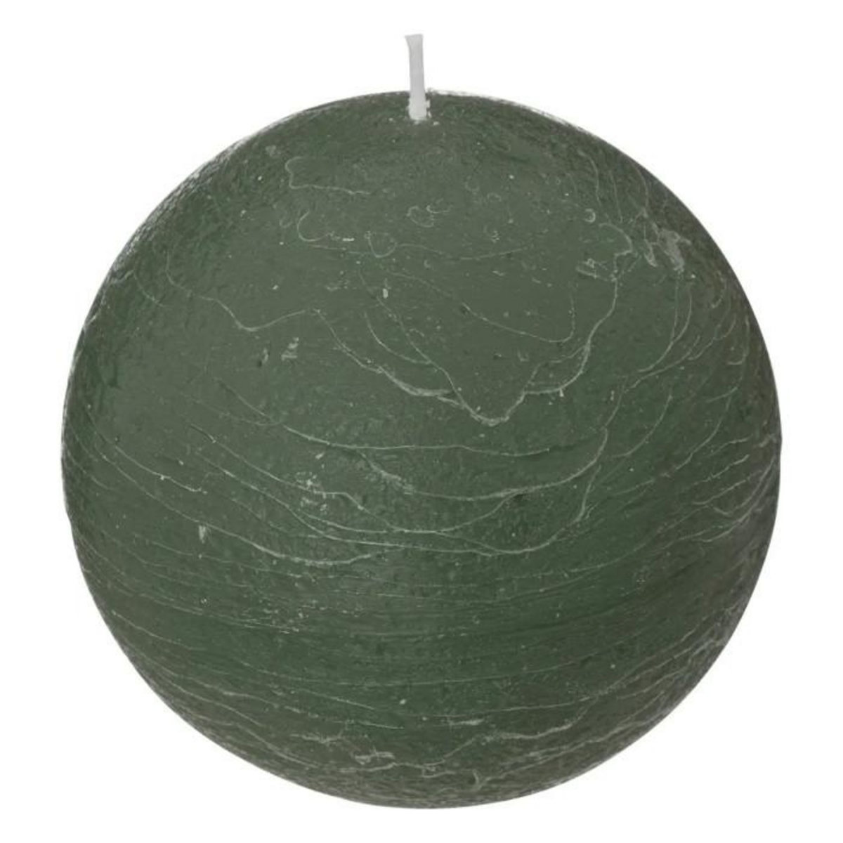 COMPTOIR DE LA BOUGIE Bougie Boule  Rustic  10cm Vert Eucalyptus