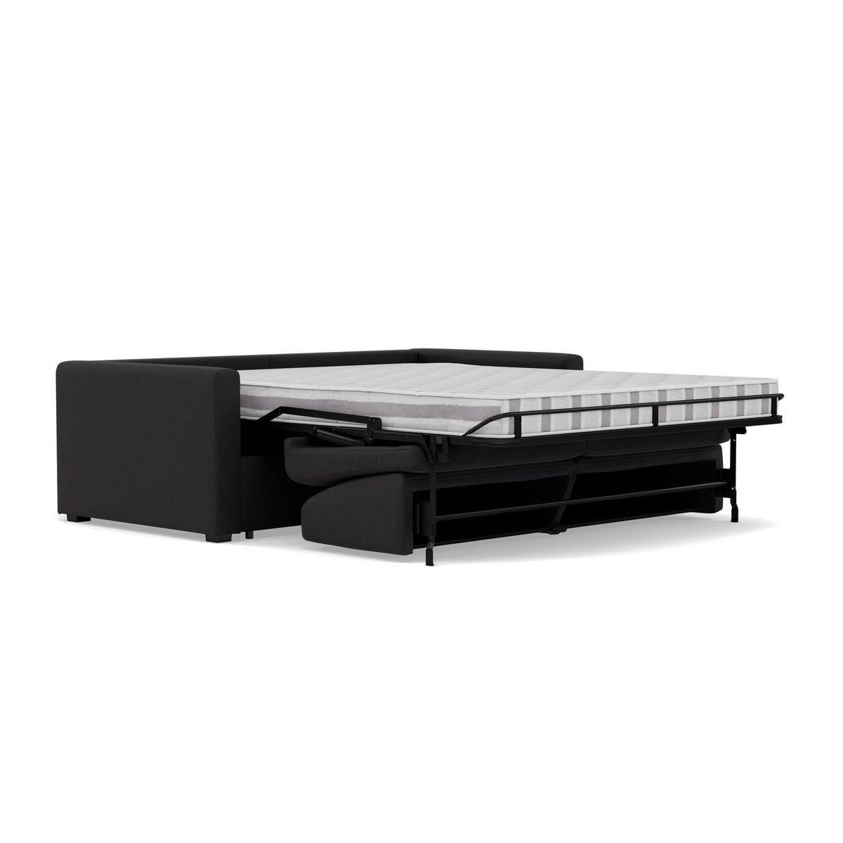 BEST MOBILIER Julia - canapé 3 places convertible express couchage quotidien 140 cm matelas 14 cm en tissu
