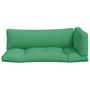 Voir la diapositive 4 : VIDAXL Coussins de palette lot de 3 vert tissu