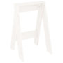 Voir la diapositive 4 : VIDAXL Tabourets lot de 2 blanc 40x40x60 cm bois massif de pin