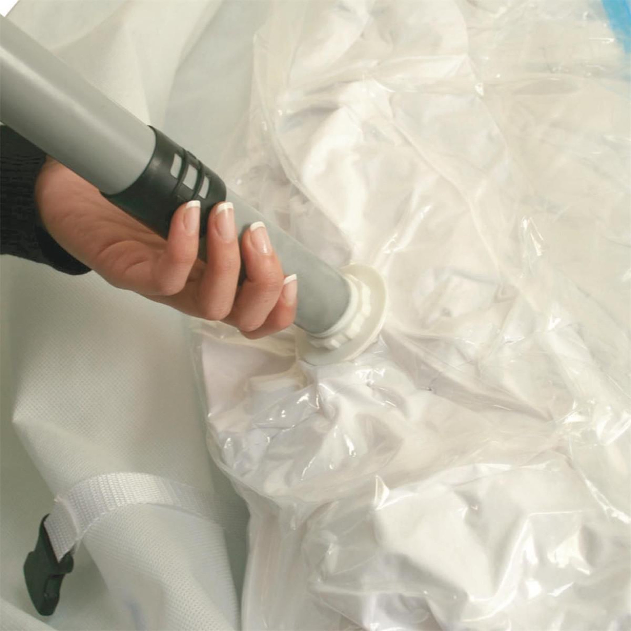 Voir la diapositive 2 : Je cherche une idee Housse de rangement  vide d'air  50x70cm transparent