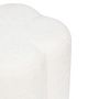Voir la diapositive 3 : ATMOSPHERA Pouf fleur en tissu chenille LAVON - Blanc