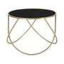 Voir la diapositive 1 : Paris Prix Table Basse Design  Ring  60cm Noir & Or