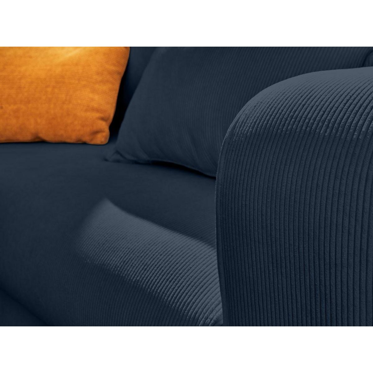 LISA DESIGN Albane - canapé d'angle gauche - 4 places - convertible avec coffre - en velours côtelé