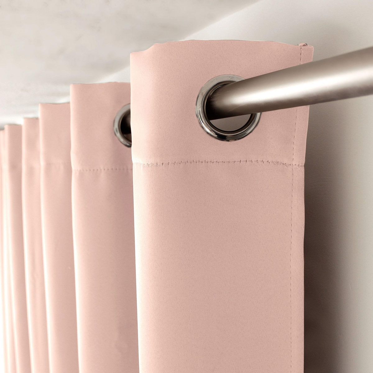 TOILINUX Rideau uni occultant avec oeillets - 140 x 240 cm