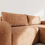 Voir la diapositive 4 : BEST MOBILIER Rebecca - canapé d'angle droit 4 places convertible avec coffre en velours texturé
