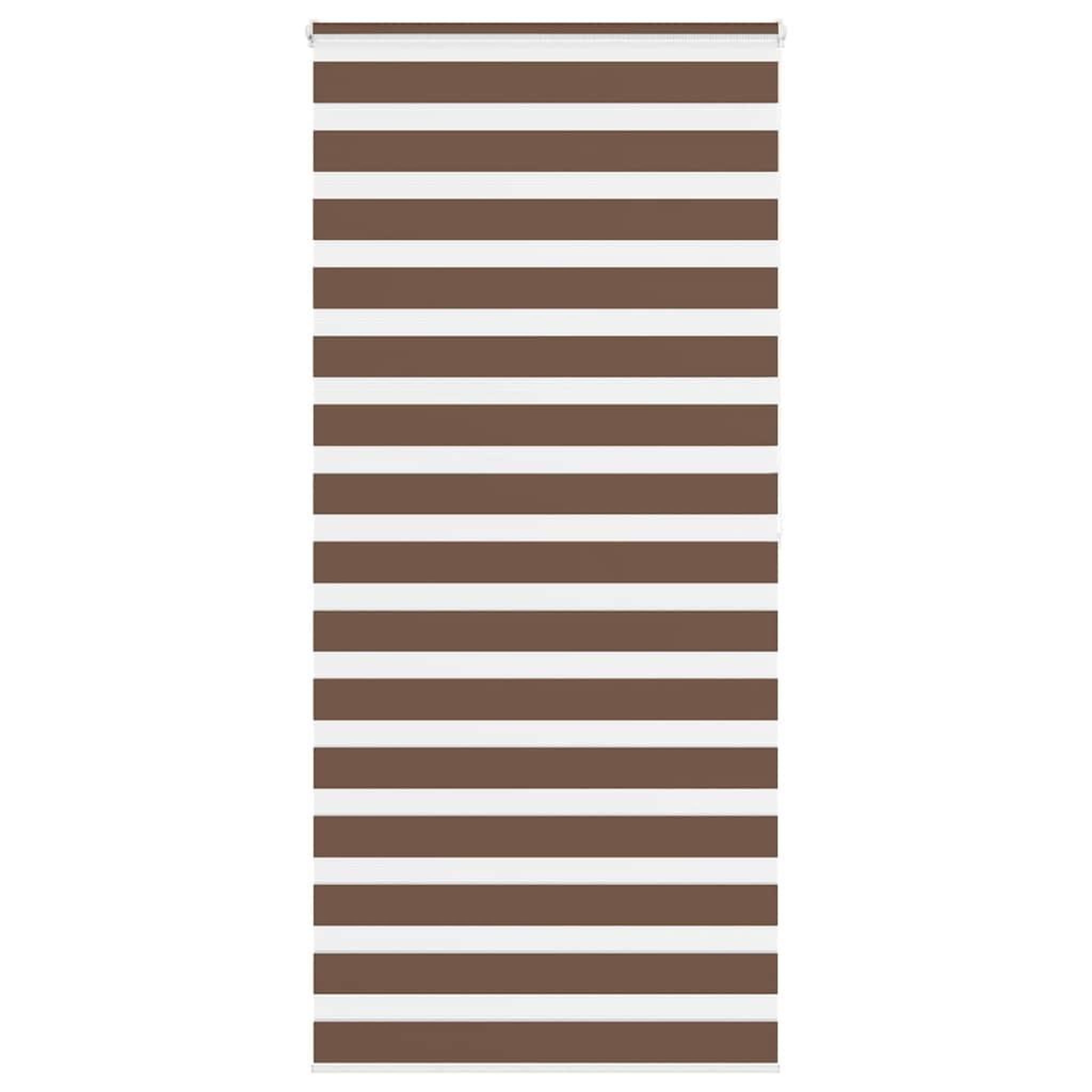 VIDAXL Store zebre marron 115x200cm largeur du tissu 110,9cm polyester