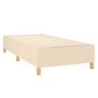Voir la diapositive 5 : VIDAXL Sommier a lattes de lit et matelas et LED Creme 80x200cm Tissu
