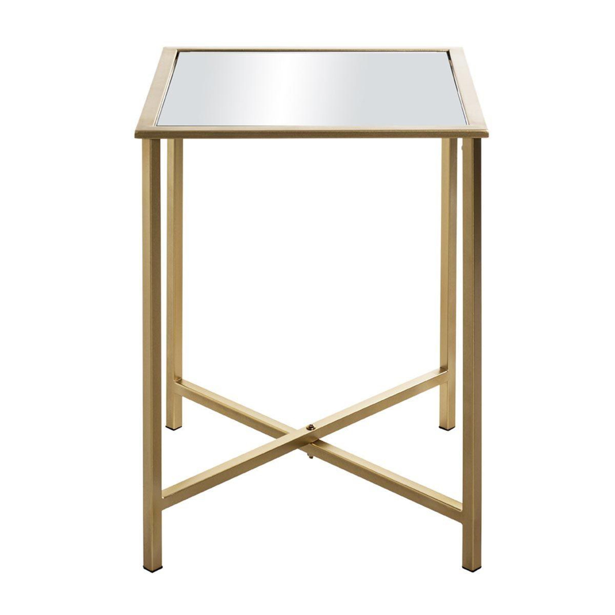 Voir la diapositive 2 : Paris Prix Table d'appoint design en métal  mezo  53cm or