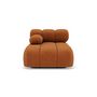 Voir la diapositive 2 : LISA DESIGN Ruby - module d'assise méridienne gauche en velours texturé