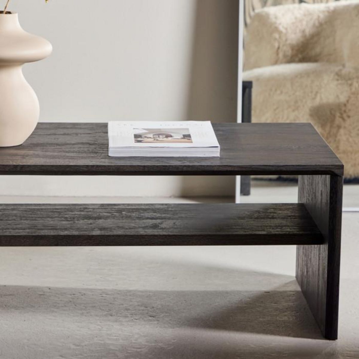 Paris Prix Table Basse Design  Telemarket  100cm Noir