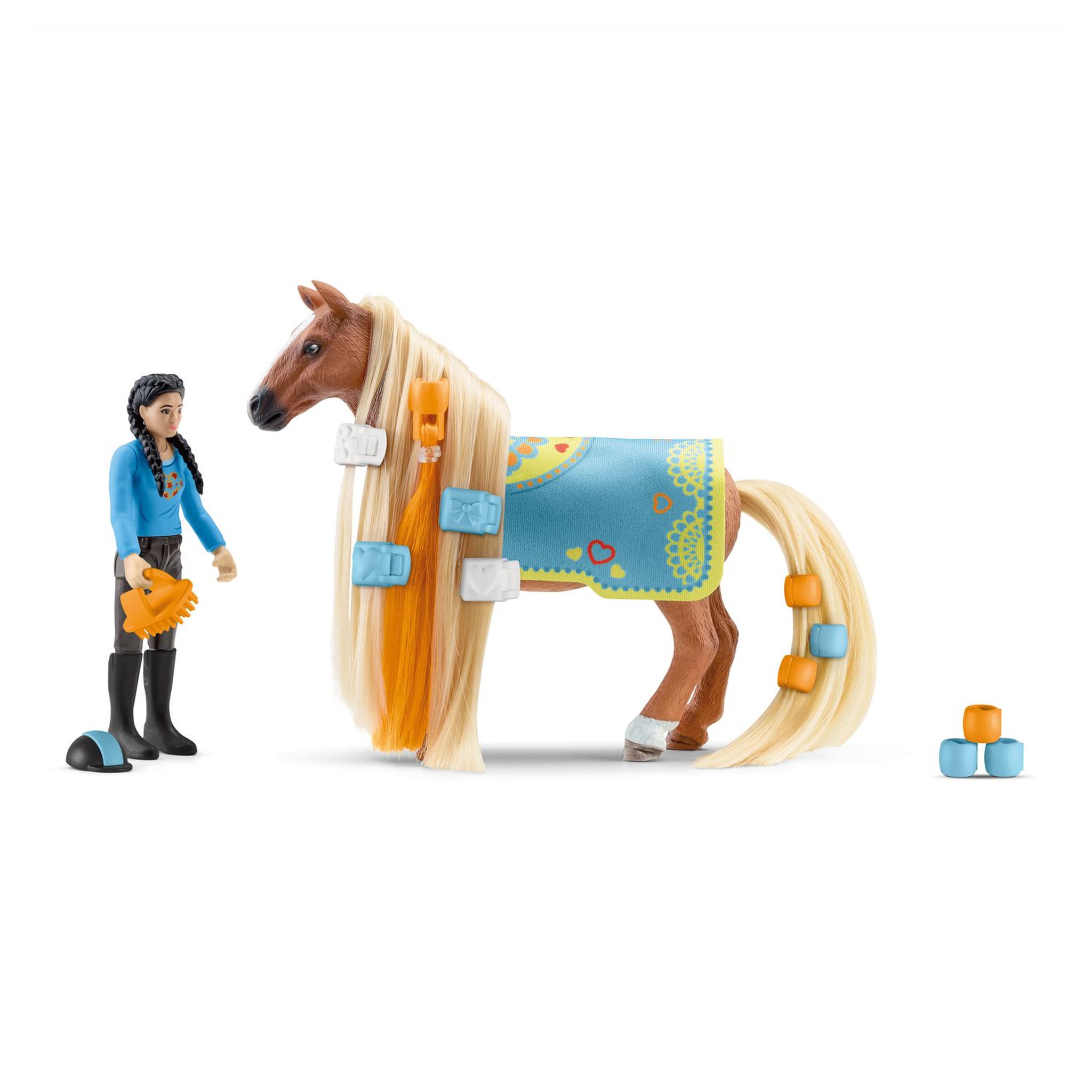 Voir la diapositive 2 : Schleich Starter Set Kim & Caramelo - Sofia's Beauties 