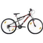 BACHINI Vélo enfant - VTT 24''  - Modèle Tout Suspendu avec transmission complète Shimano pour enfant de taille comprise entre 1.35 et 1.60m