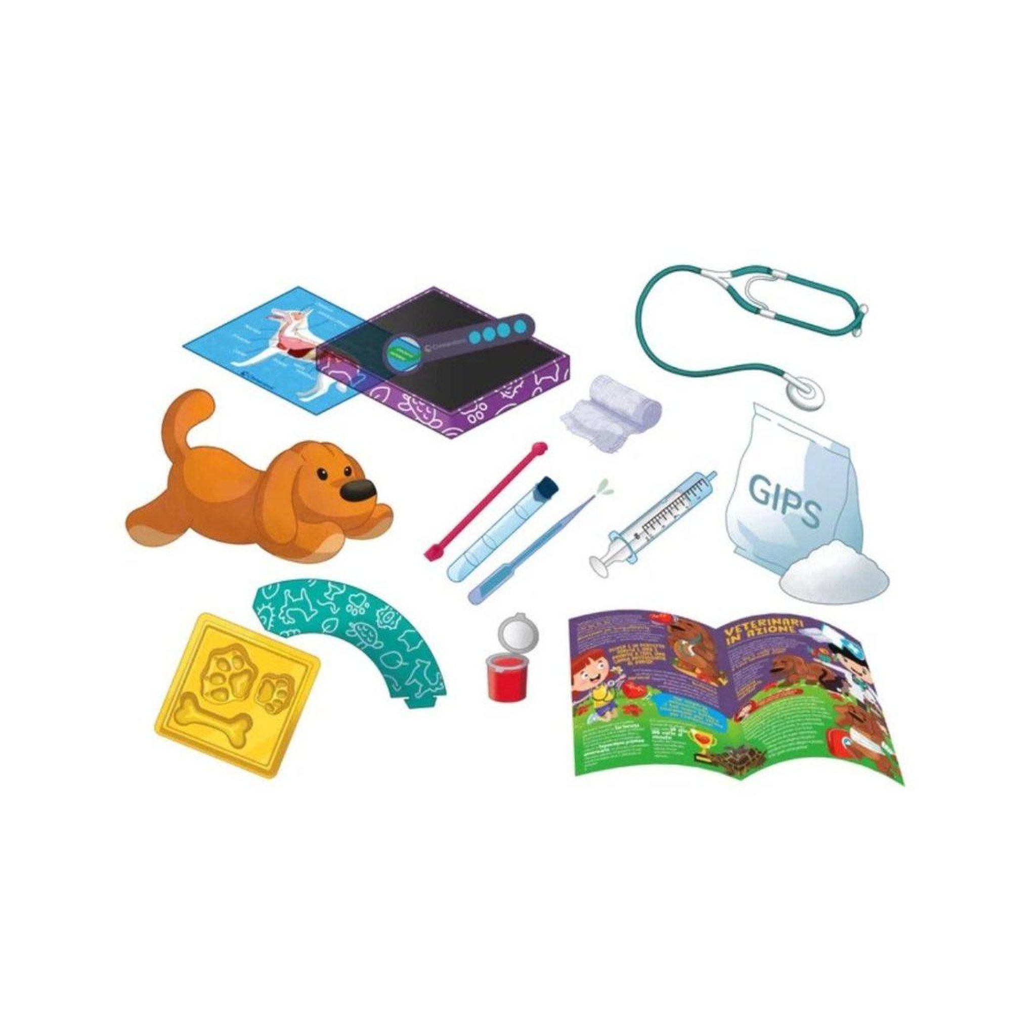 Voir la diapositive 4 : CLEMENTONI Coffret scientifique  50712 science  and  jeu - s.o.s petit vétérinaire