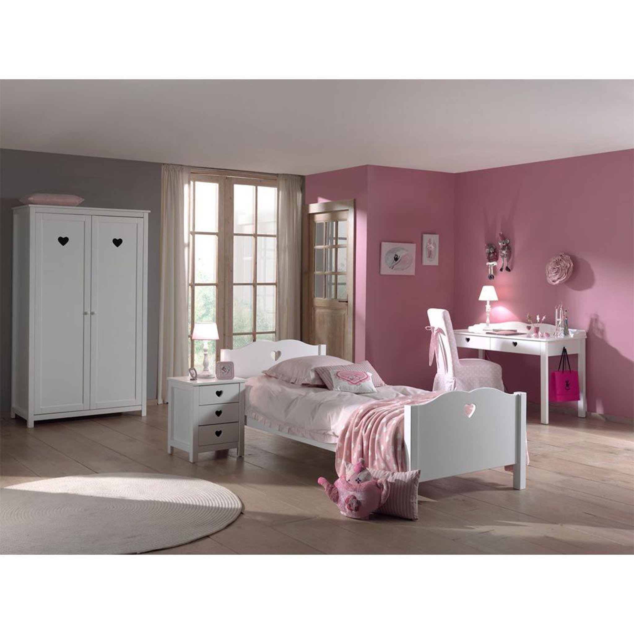 Paris Prix Chambre Complète 5P  Amori  Blanc