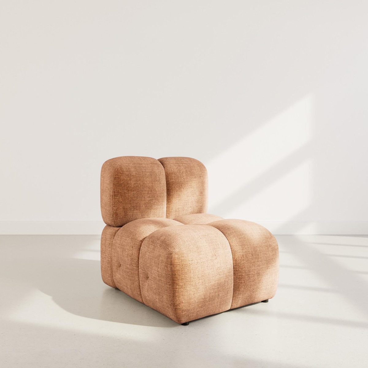 LISA DESIGN Grace - module d'assise en velours texturé