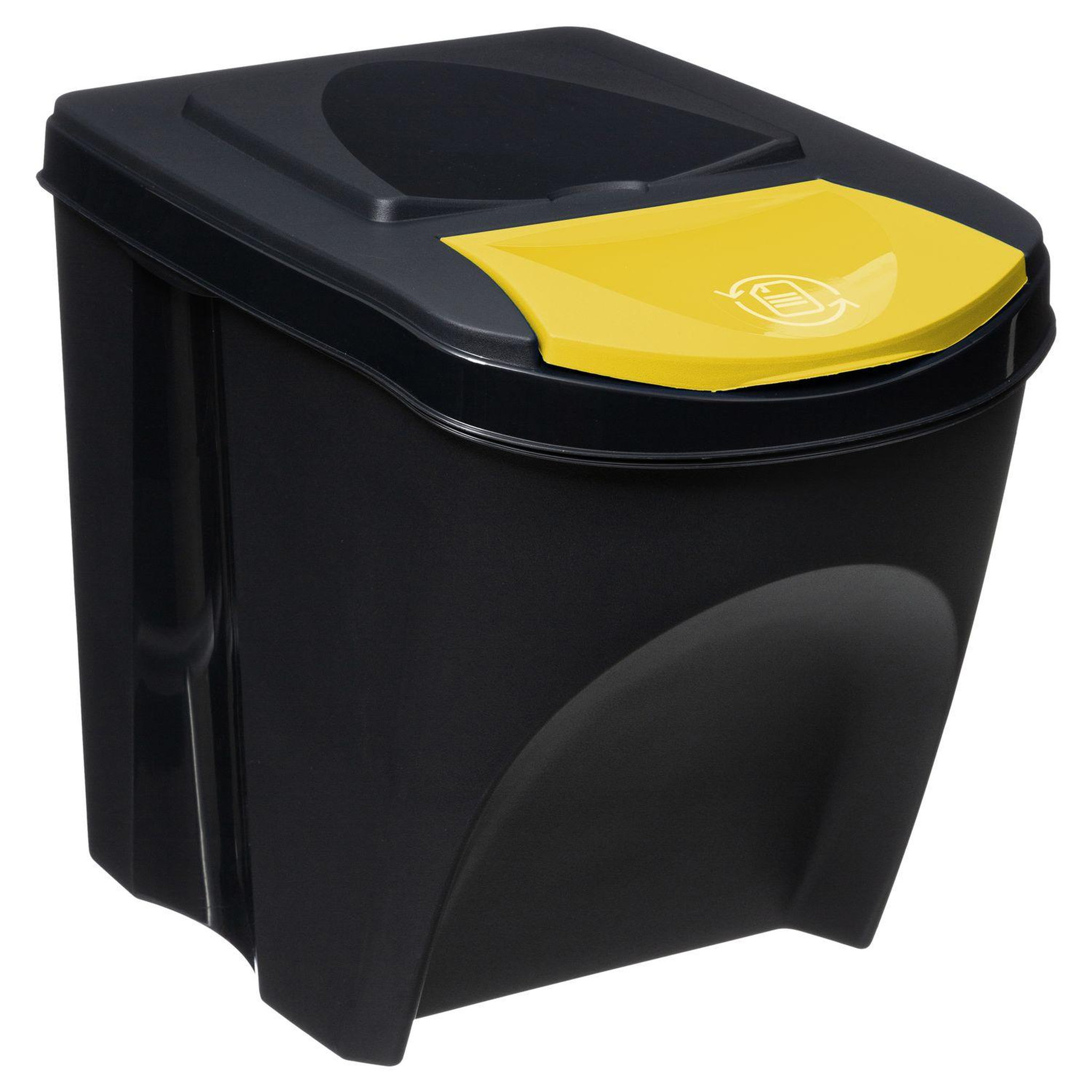 Voir la diapositive 4 : FIVE Lot de 3 Poubelles empilables pour le tri sélectif