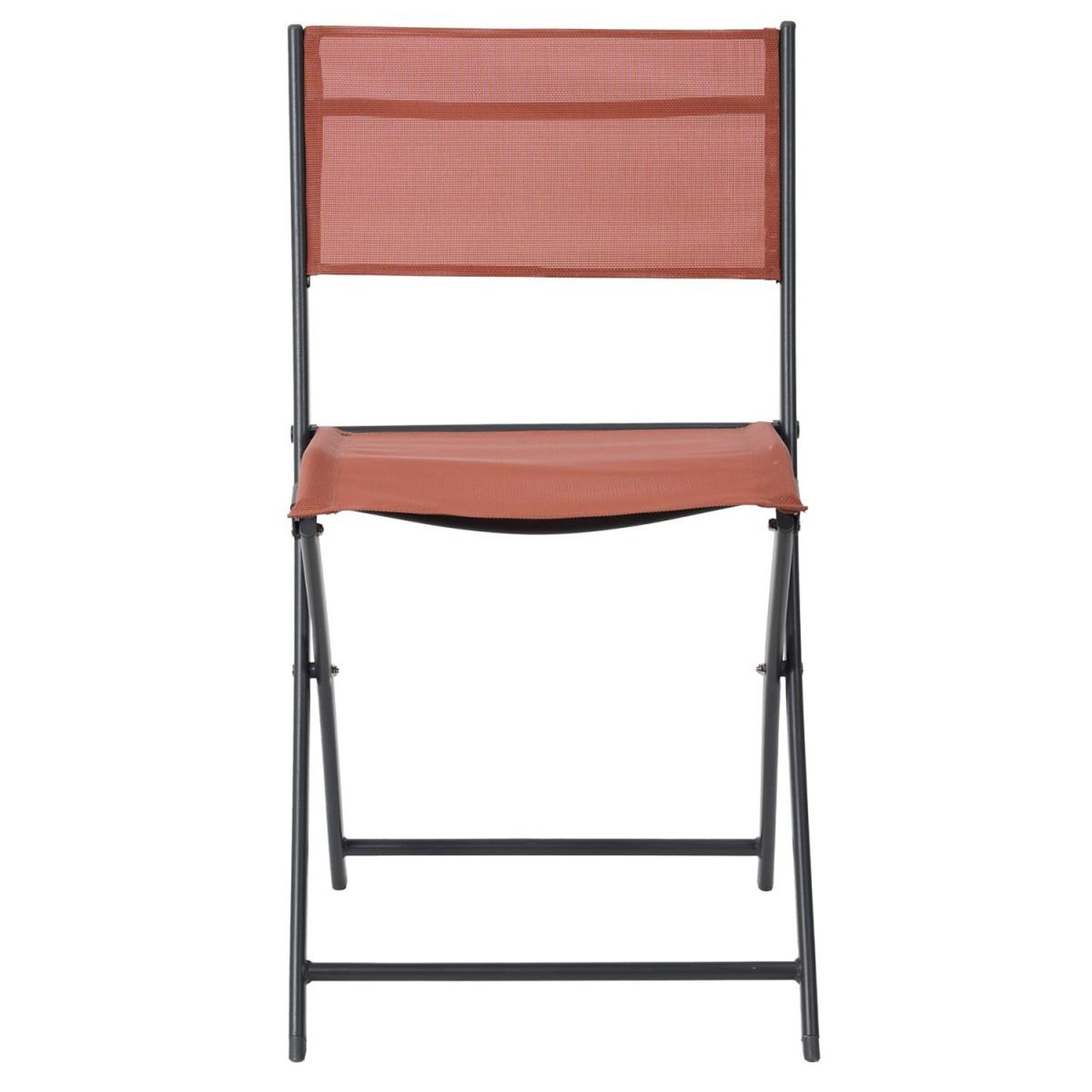 Voir la diapositive 3 : The Home Deco Factory Lot de 4 chaises de jardin  elba  80cm terracotta
