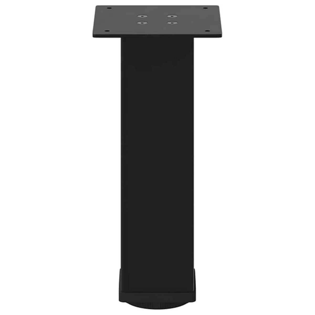 VIDAXL Pieds de table basse 4 pcs noir 30-32 cm acier