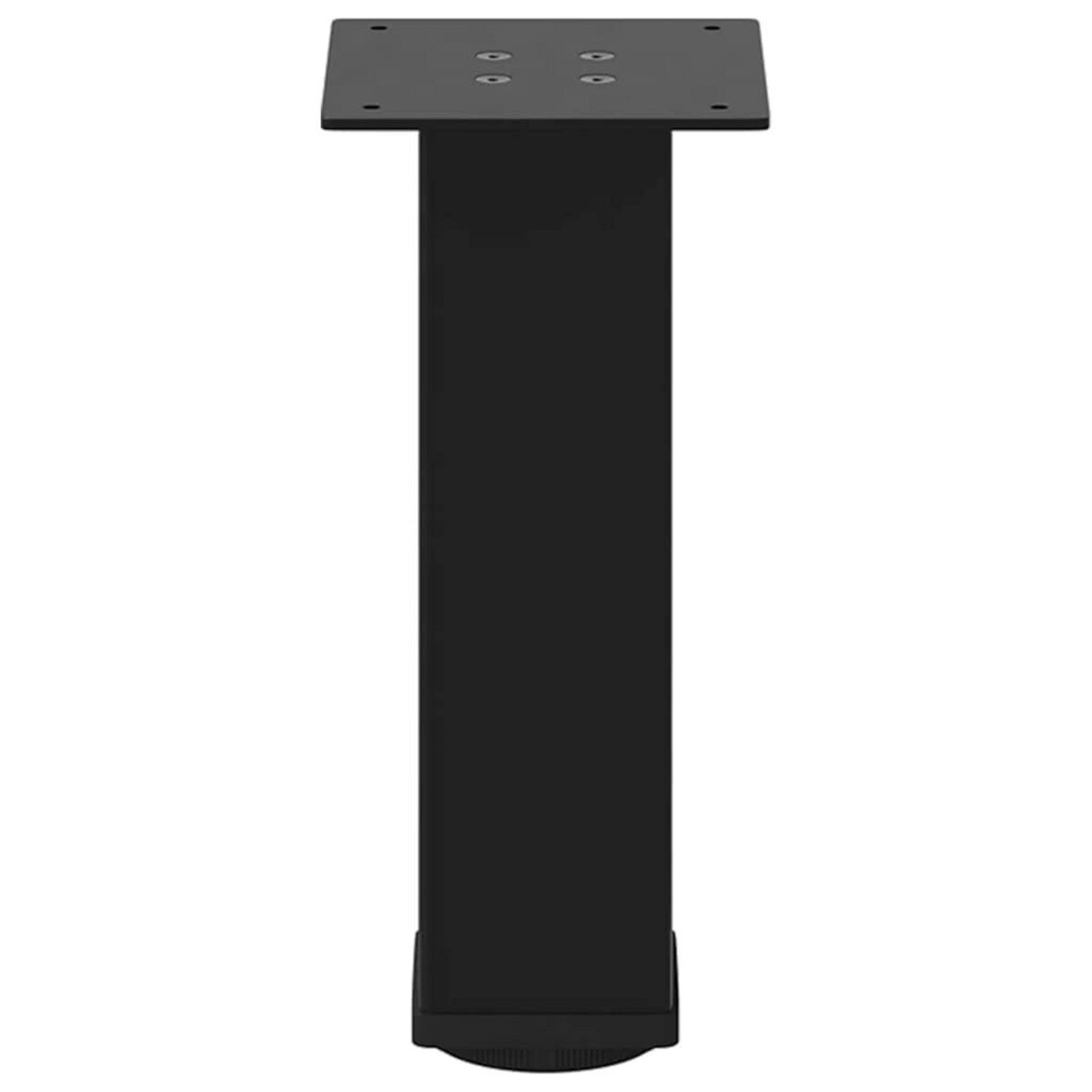 VIDAXL Pieds de table basse 4 pcs noir 30-32 cm acier