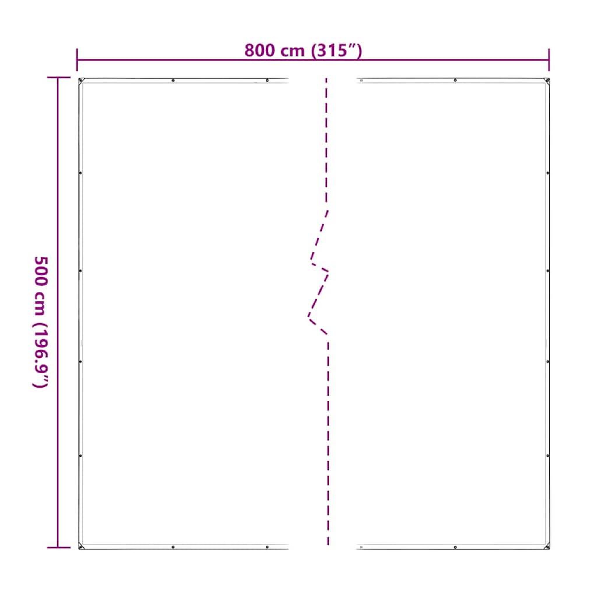 Voir la diapositive 6 : VIDAXL Bache transparente avec œillets 5x8 m polyethylene