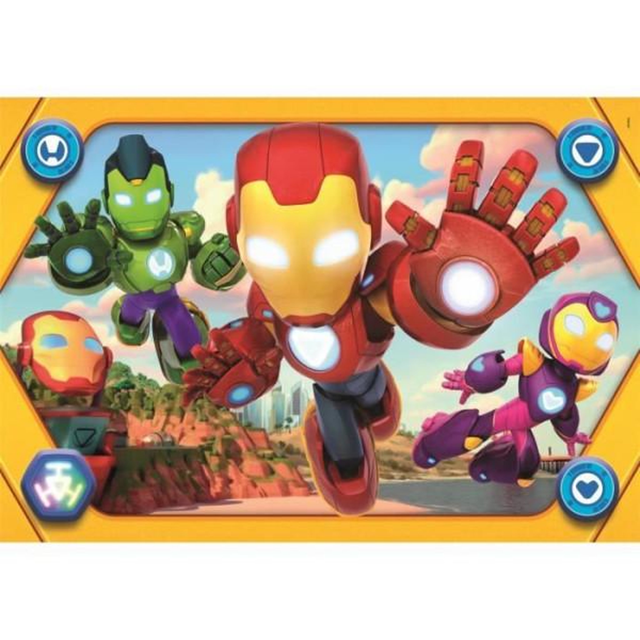 Voir la diapositive 2 : CLEMENTONI CLEMENTONI - 104 pieces Maxi - Iron Man and his awesome friends