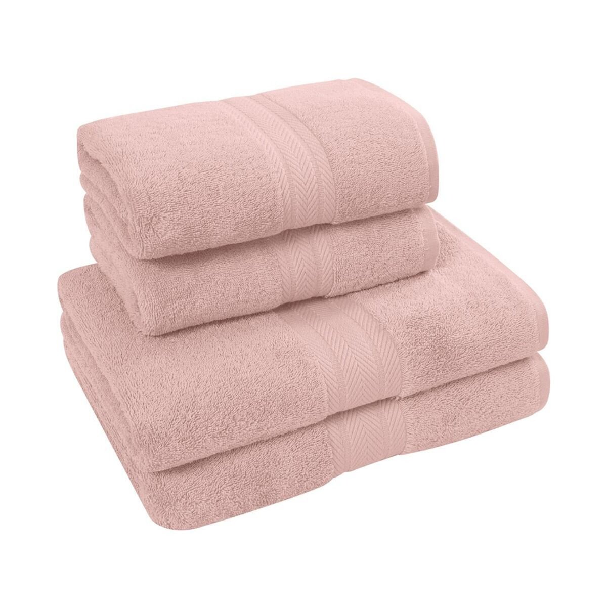 Sensei Maison Ensemble de bain 4 pièces (2 draps de bain + 2 serviettes de toilette) LUXURY