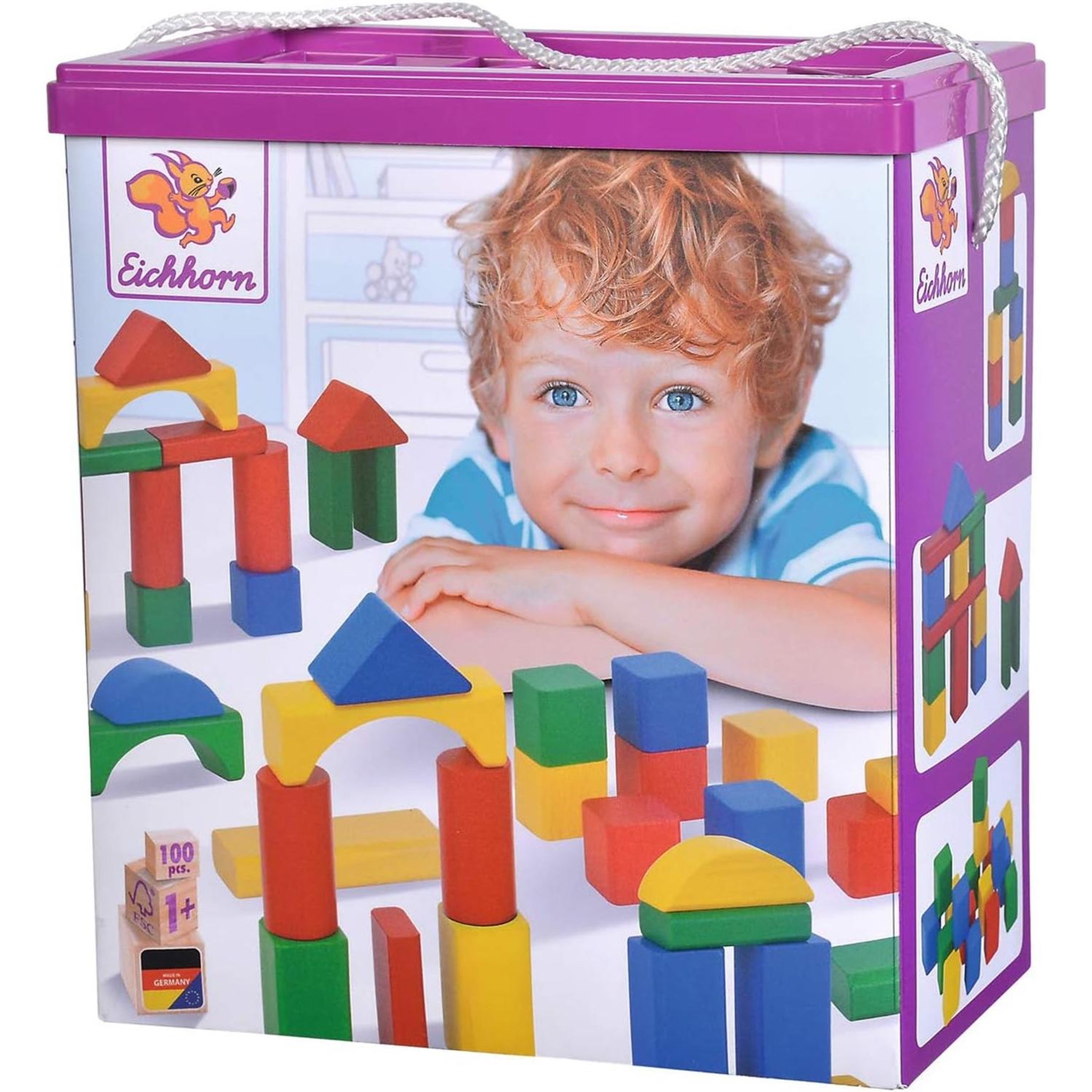 Eichhorn Blocs de construction en bois 100 pcs