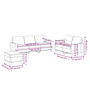 Voir la diapositive 6 : VIDAXL Ensemble de canapes 3 pcs avec coussins Gris Similicuir