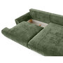 Voir la diapositive 3 : LISA DESIGN Nelly - canapé d'angle droit 4 places convertible avec coffre en velours texturé