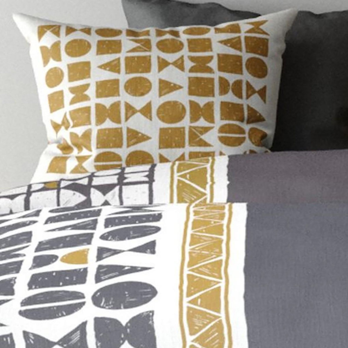 ATELIER DU COTON Parure housse de couette 100% coton 57fils union.