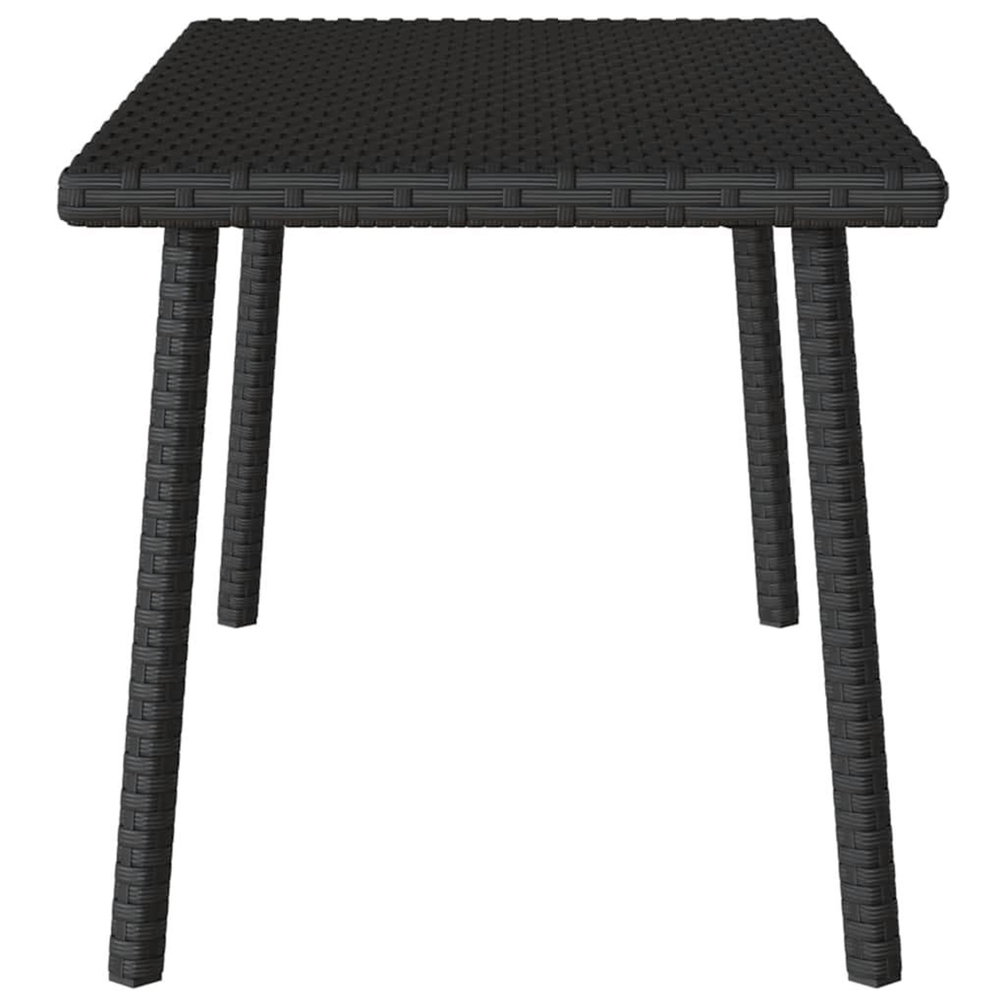 Voir la diapositive 5 : VIDAXL Table basse de jardin rectangulaire noir 80x40x37 cm rotin