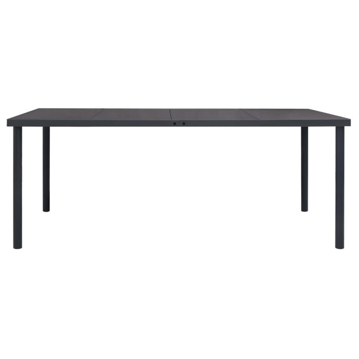 VIDAXL Table a dîner d'exterieur Anthracite 190x90x74 cm Acier