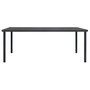 Voir la diapositive 2 : VIDAXL Table a dîner d'exterieur Anthracite 190x90x74 cm Acier