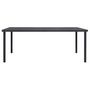 Voir la diapositive 2 : VIDAXL Table a dîner d'exterieur Anthracite 190x90x74 cm Acier