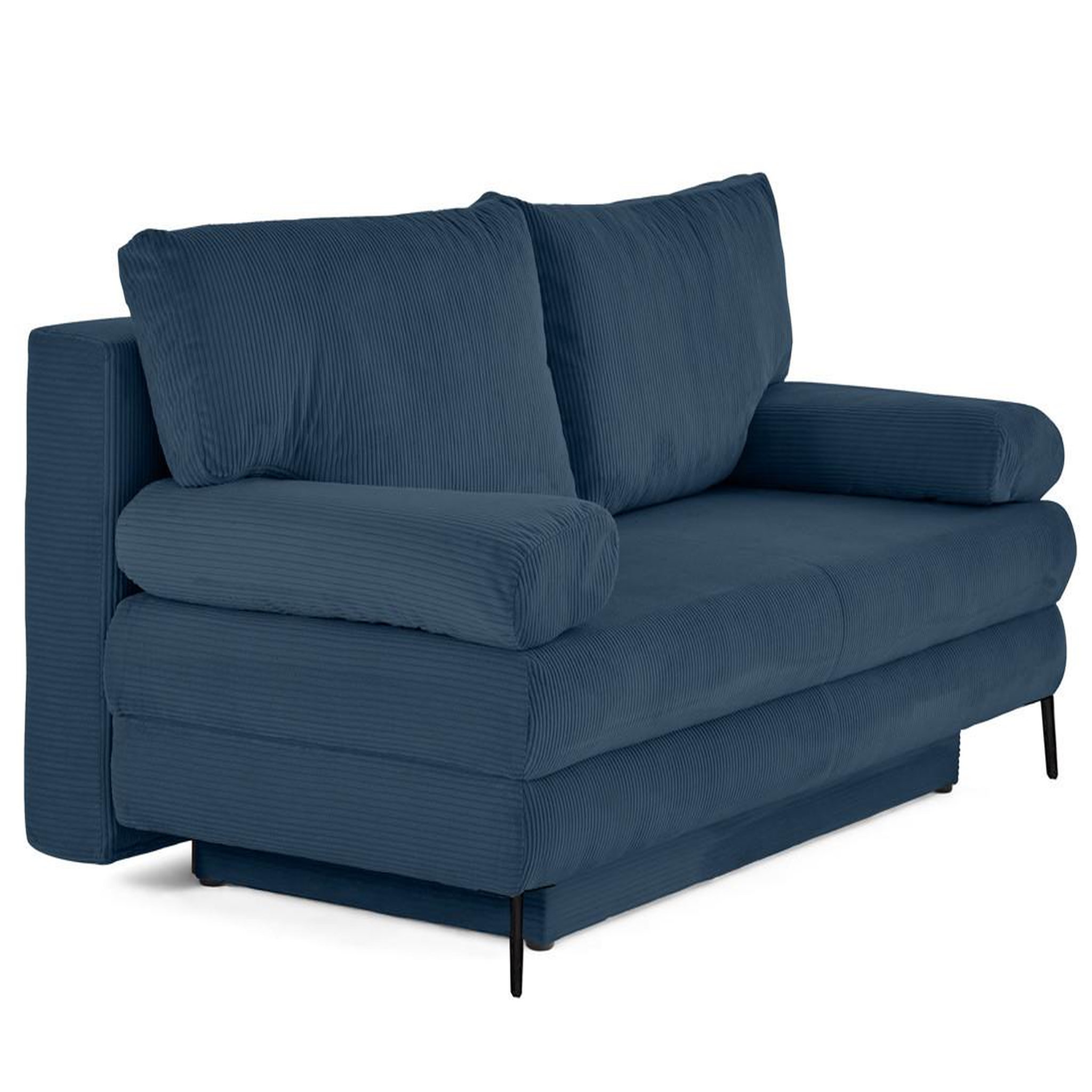 Voir la diapositive 4 : BEST MOBILIER Elton - canapé 3 places convertible avec coffre en velours côtelé